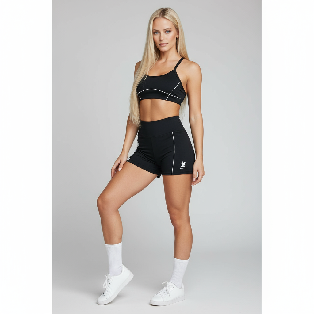Demily Black & white trim ASCND shorts